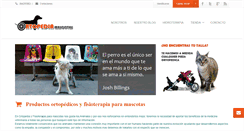 Desktop Screenshot of ortopediamascotas.com