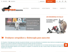 Tablet Screenshot of ortopediamascotas.com